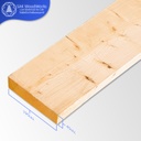 Timber S4S ไม้สนแปรรูป 2'' × 8'' × 3 เมตร (45มม.×195มม.×3ม.)